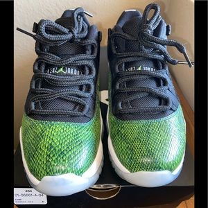 Jordan 11 Retro Low ‘Green Snakeskin’